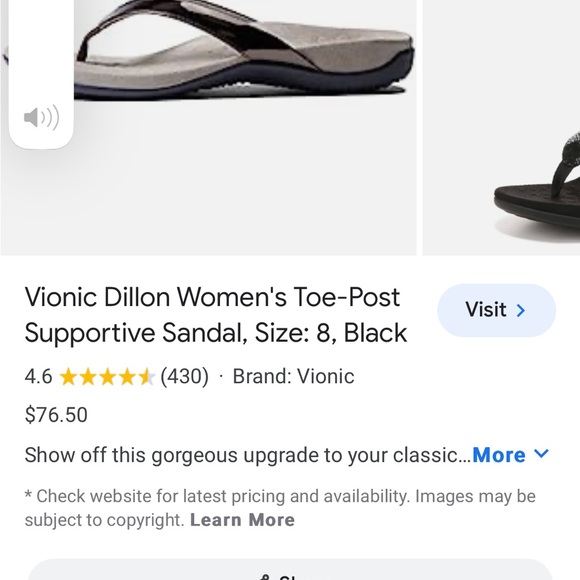 Vionic Red Sandals - Picture 7 of 7